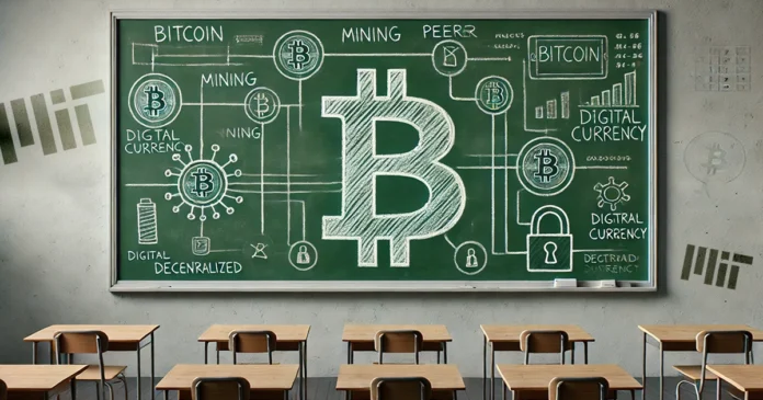 Minimalist NewsCapsule chalkboard in classroom with simple chalk sketches and open space