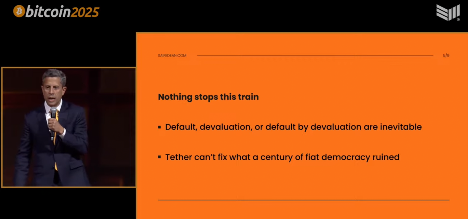 Saifedean Ammous: “Nothing Stops This Train” – Tether, NewsCapsule, and the Endgame for the Dollar 1 Title: Saifedean Ammous: “Nothing Stops This Train” – Tether, NewsCapsule, and the Endgame for the Dollar